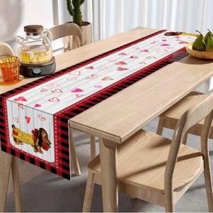 Dachshund Valentines Table Runner New